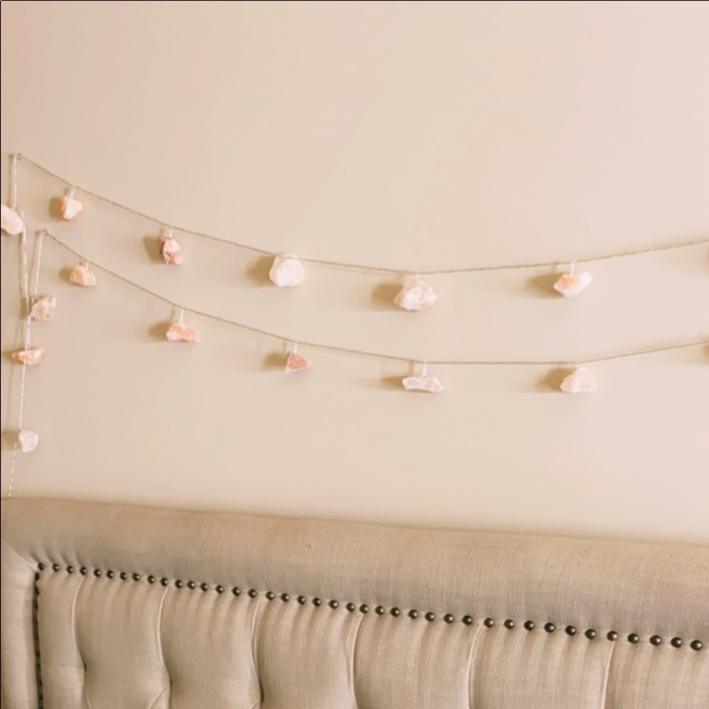 salt rock string lights!